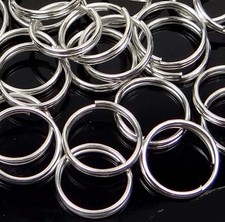 10mm Split Rings Silver Pewter JUMP RINGS Open Splitring  Choose Quantity