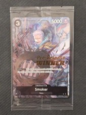 One Piece Card Game - Smoker (P-025) Foil Prerelease Winner English Sealed
