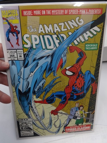 The Amazing Spider-Man #368 novembre 1992 Marvel Comics VF/NM Spider-Slayers 1 di 6 - Foto 1 di 5
