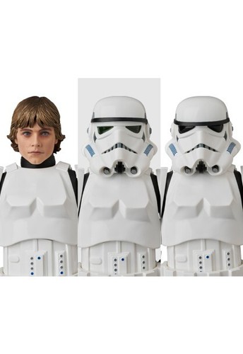 Medicom Toy Mafex No.257 Ster Wars Luke Skywalker (Stormtrooper Disguise) Figure - Picture 12 of 13