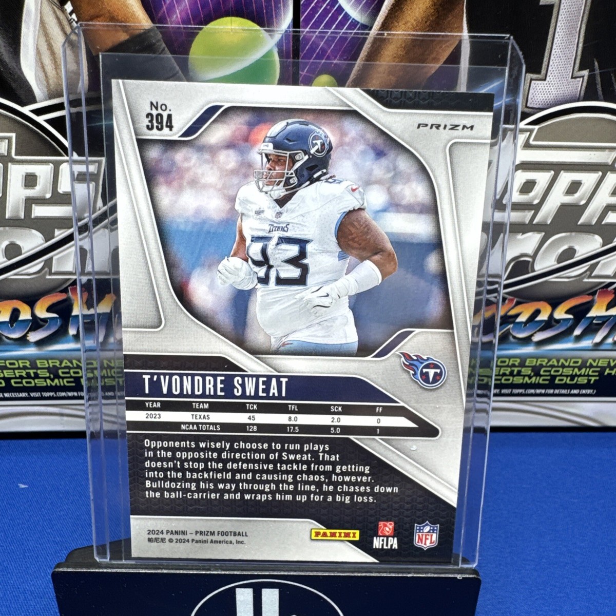 2024 Panini Prizm Football T'Vondre Sweat RC Green Prizm