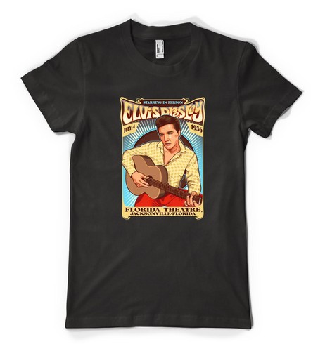 Elvis Presley Florida Theatre Jacksonville Personalised Unisex Adult T Shirt - Picture 2 of 20