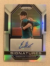Emerson Hancock SILVER PRIZM AUTO Signatures 2023 Panini Prizm Baseball