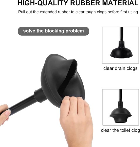 Compact Toilet Plunger & Brush Set with Discreet Holder – Ideal for Any Bathroom - Picture 5 of 9
