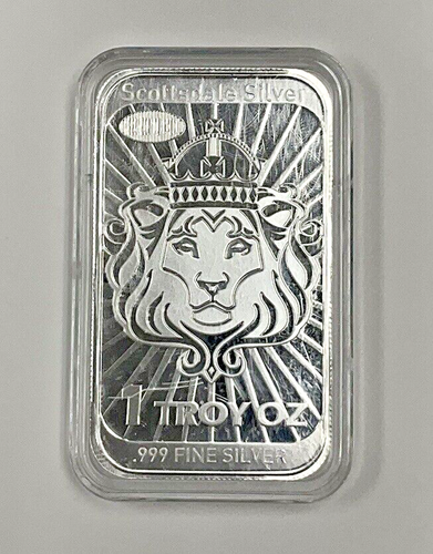 1 Oz .999 Silver Bar Scottsdale Mint 2014 Niue Island Queen Elizabeth $2