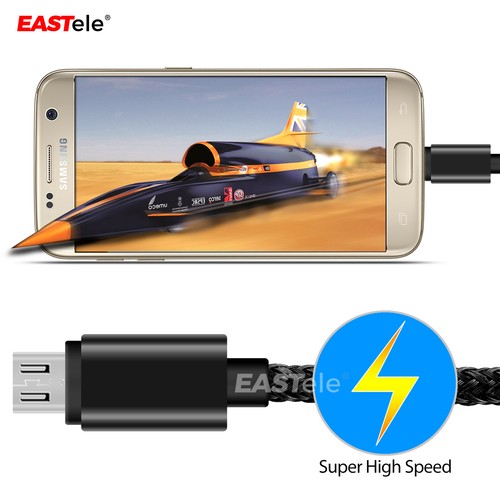 FAST CHARGING Android Charger Micro USB Cable Premium Braided Samsung Galaxy 6 7 - Picture 2 of 11