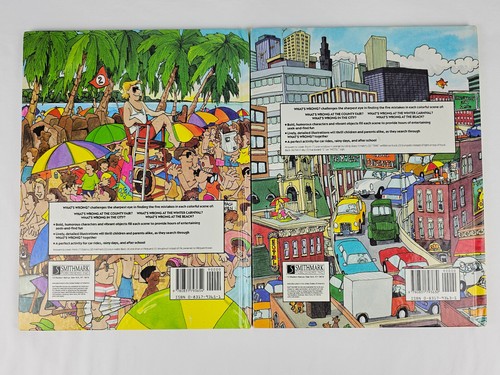 Vtg. 2 - Childrens Books What's Wrong At The Beach? & What's Wrong In The City? - Picture 2 of 4