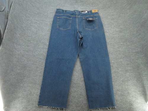 NWT Harbor Bay Jeans Mens 40x34 (Act 40x30) Blue Loose Fit Traditional Denim NEW - Picture 4 of 15