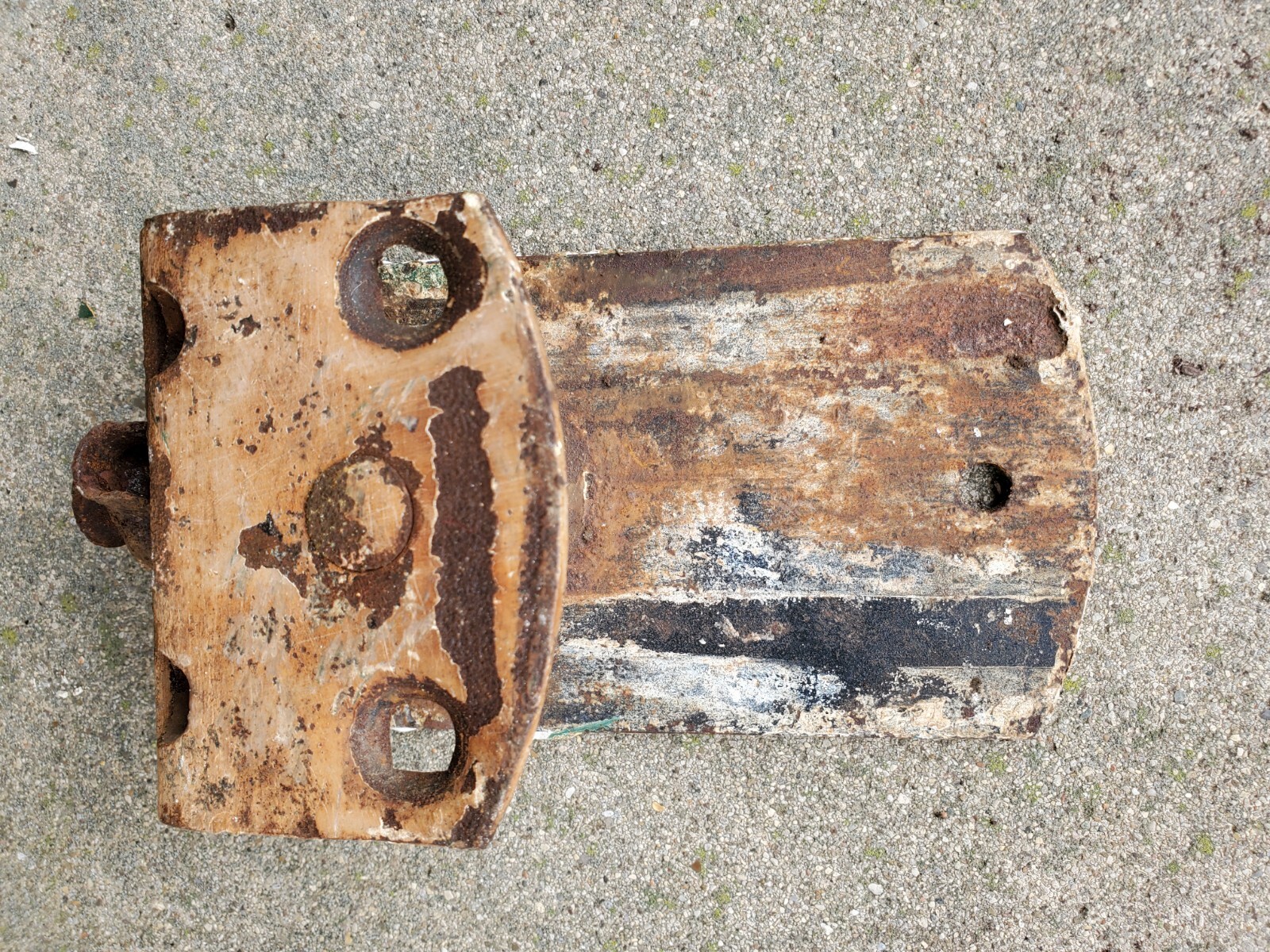 Two (2) Antique CannonBall Barn Door Rollers Hangers with Brackets