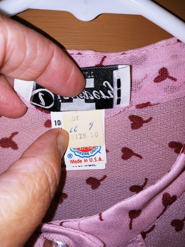 Discovery Fashion Abito Vintage Anni 70 Pinup Union USA Trasparente Segretario San Valentino - Foto 5 di 14