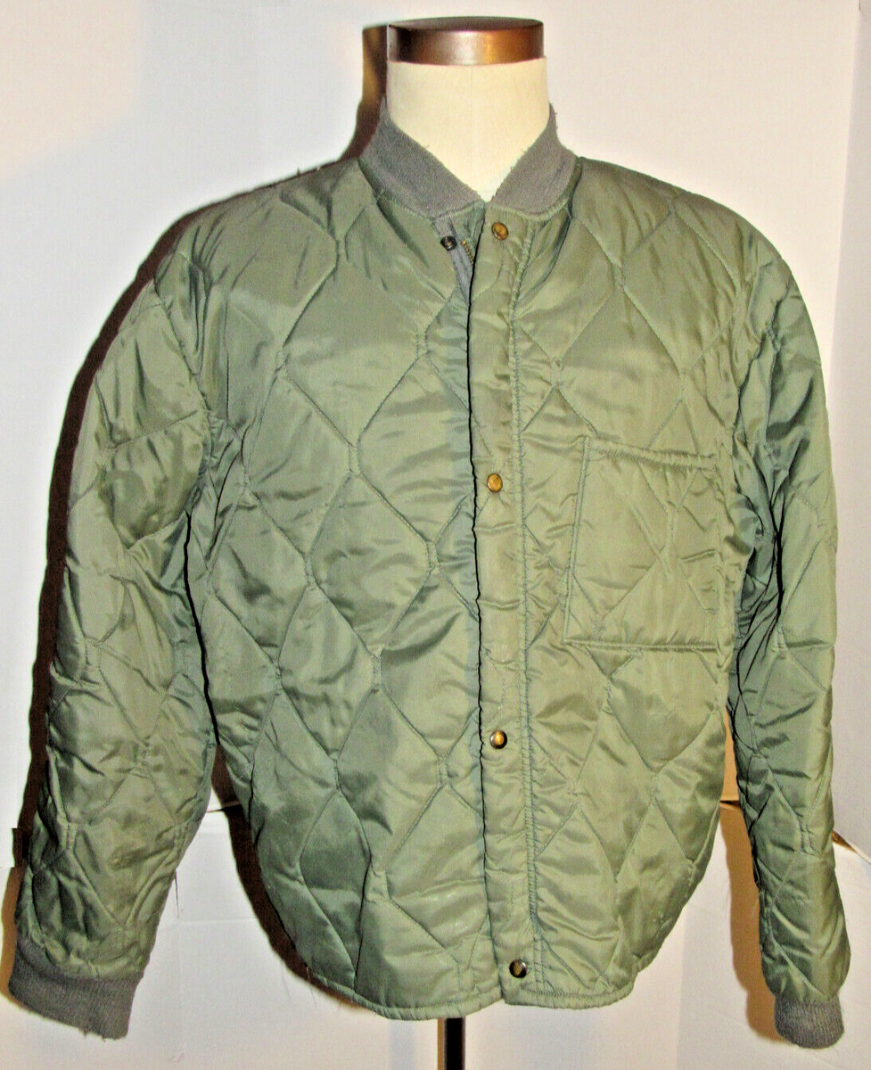 VINTAGE 1972 VIETNAM WAR USAF CWU 9/P QUILTED JACKET! ZIPPER