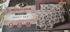NEW MOSSY OAK KING SHEET SET MOOSE PRINT SHEET SET 4 PIECE SET ELK MOOSE