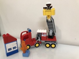 LEGO DUPLO Town Fire Truck 10592 (26 pieces) - + Box - No Instructions - EUC HTF