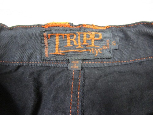 Vintage Tripp NYC Herren (S) Wide Leg Hose Baggy Goth Punk Schwarz Nieten 31x29,5 - Bild 8 von 15