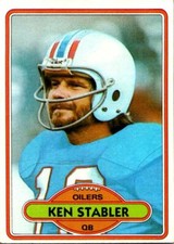 1980 Topps #65 Ken Stabler football card 7FFF