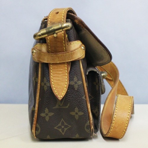 LOUIS VUITTON Monogram Hudson PM Shoulder Bag M40027 Canvas Leather from Japan - Picture 4 of 14