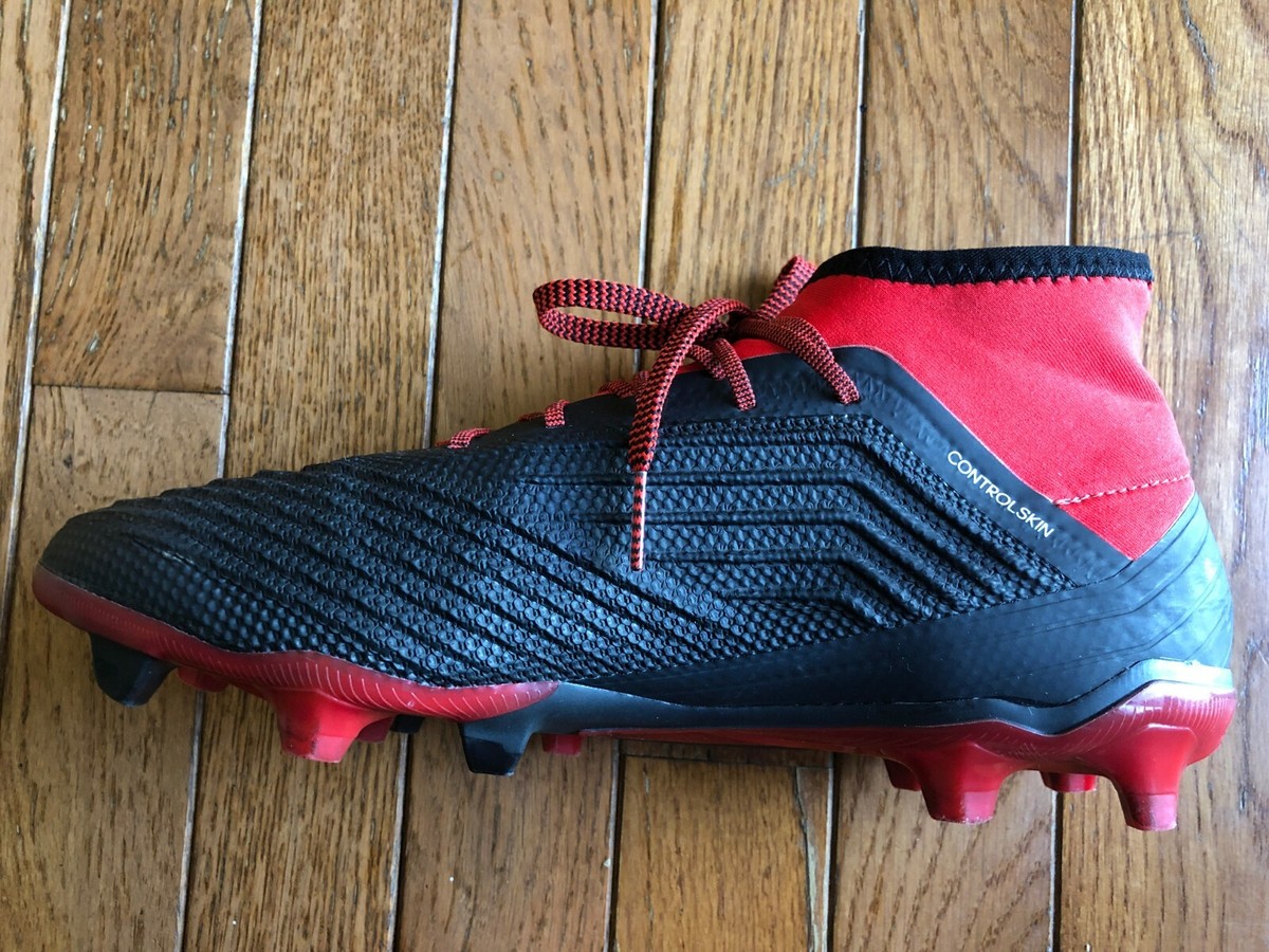 Great Condition! Adidas 18.2 FG Men Soccer US Size 7 Black &amp; Red | eBay