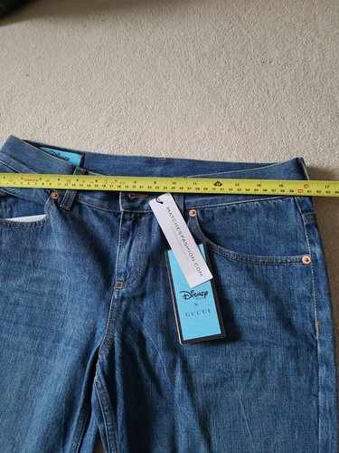BNWT GUCCI X Disney Donald Duck distressed-hem flared jeans - Size 28 - RRP ?575 - Picture 9 of 12