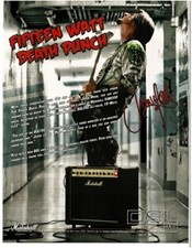 2013 MARSHALL DSL Combo Amplifier JASON HOOK Five Finger Death Punch magazine ad