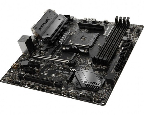 MSI B450M MORTAR Motherboard AMD B450 Socket AM4 4xDDR4 Micro-ATX 1xM.2 HDMI - Picture 2 of 4