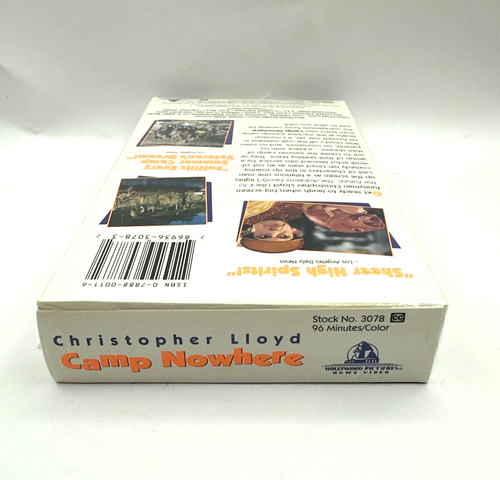 BRAND NEW Camp Nowhere (VHS, 1995) Christopher Lloyd RARE Sealed OOP - Imagen 5 de 6