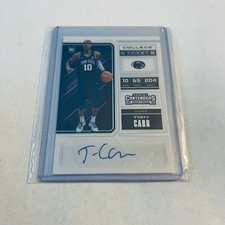 F79014 2018-19 Panini Contenders Draft Picks #92 Tony Carr AUTO RC