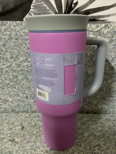 🍄 Owala 40oz Stainless Steel Travel Mug Hot & Cold - Purple🆕AS SHOWN - Picture 2 of 7