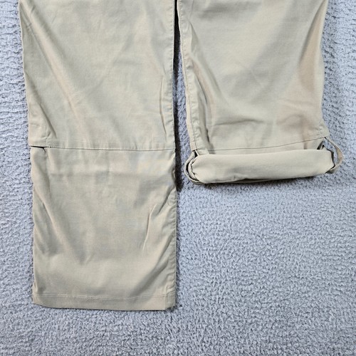 Duluth Pants Women 18 39x33 Sand Cargo Nylon Mid Rise Stretch Roll-Up Leg Hiking - Picture 11 of 16