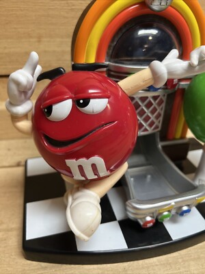 M&M's Rock'n Roll Cafe Jukebox Candy Dispenser - Red & Green