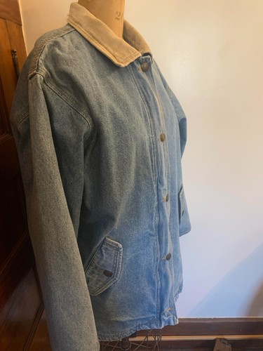 Rare Vintage East West Denim Chore Jacket Blue Label 60s - Picture 2 of 10