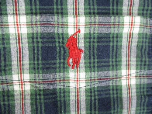 Ralph Lauren Shirt Boys Extra Large Green Red Pony Button Up Tartan Plaid Preppy - Picture 4 of 16