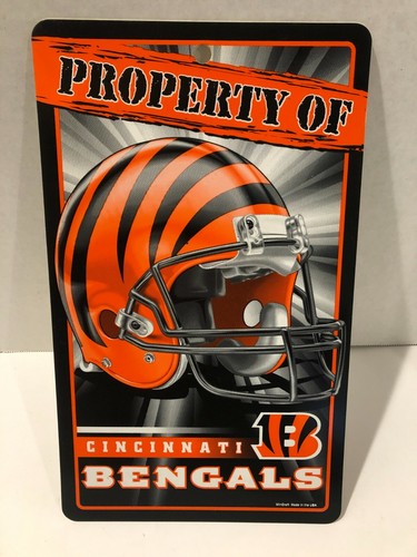 Cincinnati Bengals NFL Plastic Sign, ~12 x 7" Wincraft USA, Property Of - Bild 1 von 5