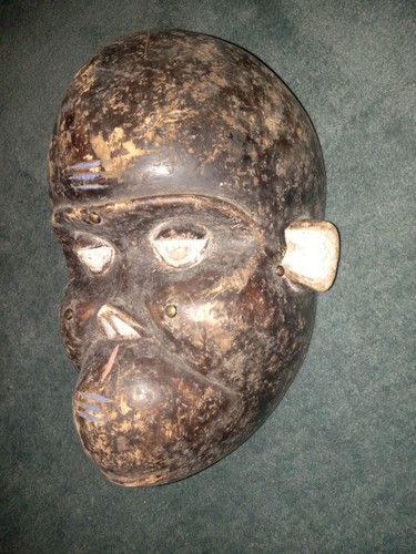 Sehr alte Stammes Bulu Affen Maske --- Kamerun - Bild 3 von 7