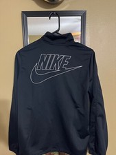 NWT BOYS NIKE TRACK JACKET BLACK/WHITE SZ XL 