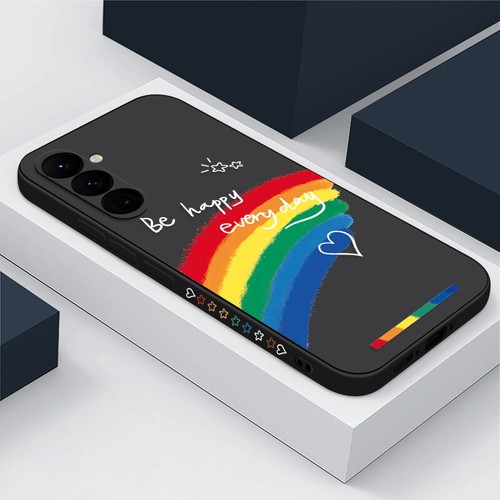 Case For Samsung S25 S24 S23 Ultra S22 A56 A16 A36 Rainbow Soft Silicone Cover - Afbeelding 14 van 17