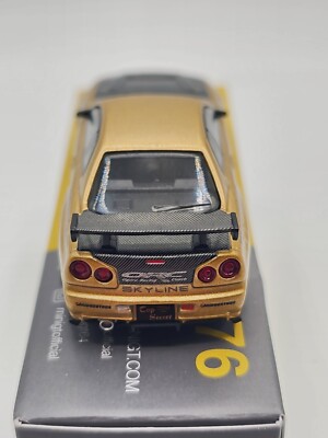 Mini GT Nissan Skyline GT-R (R34) Top Secret Gold Japan