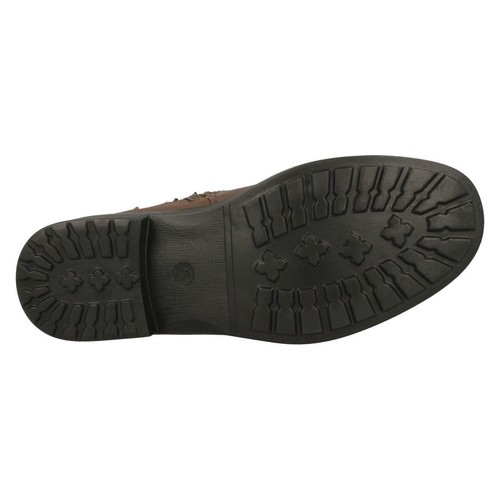 Mujer Spot On F5R1182 Forro Cálido Hebilla Detallado Botas de Media Caña - Imagen 18 de 21