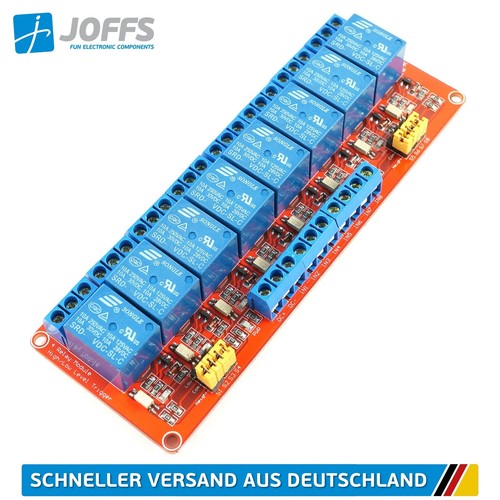 8-Kanal 12V Relais Modul mit Optokoppler (8Ch Relay Module High/Low Trigger) - Bild 1 von 4