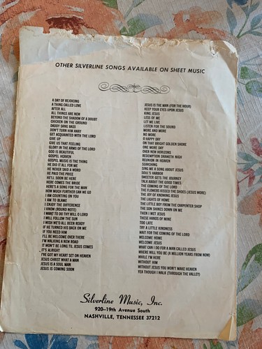 Vintage 1972 "Why Me" Noten von Kris Kristofferson - Bild 5 von 5