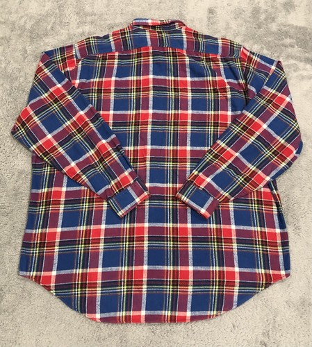 $145.00 Polo Ralph Lauren Para hombres XLT Camisa de Trabajo Sarga a Cuadros Azul Real/Rojo Multi - Imagen 9 de 9