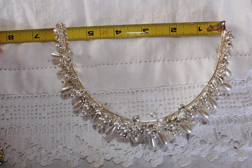 PEARL AND RHINESTONE CROWN NWOT SEE PICS AND DESCRIPTION - Bild 12 von 13
