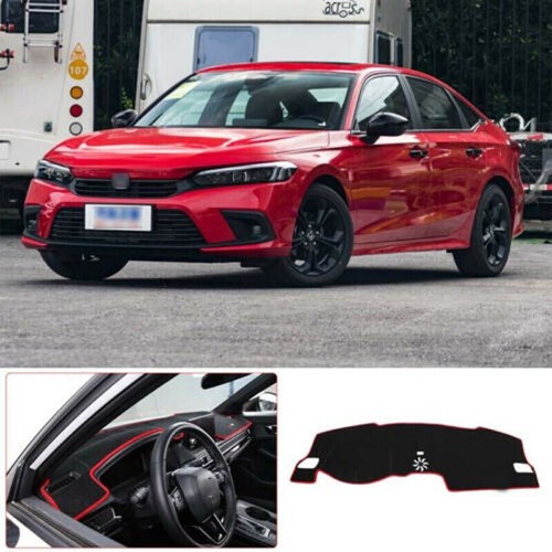 For Honda Civic 2022 2023 black Dashboard Cover Dashmat Dash Anti-Sun Mat Pad - Picture 3 of 8