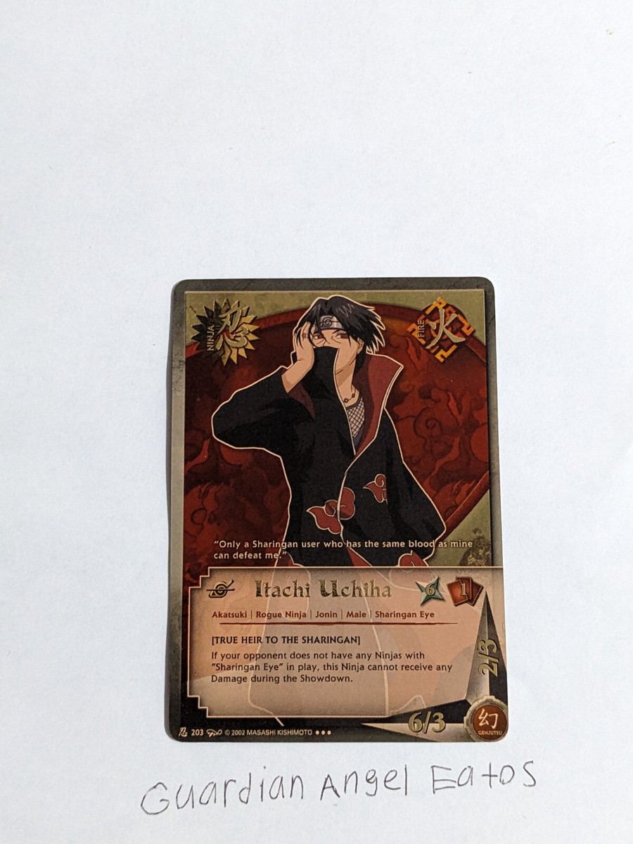 NARUTO エッチングカード　イタチ　No161 Naruto TCG CCG Itachi Uchiha Card Super Rare English Lightly