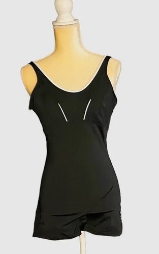 Aqua Sphere Luisa Leg 1 piece Bathing Suit. Black Size 12 - Picture 4 of 7