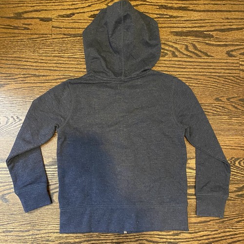 NWT J. Crew Crewcuts Navy blued heathered zip hoodie pockets 4-5 - Picture 4 of 4