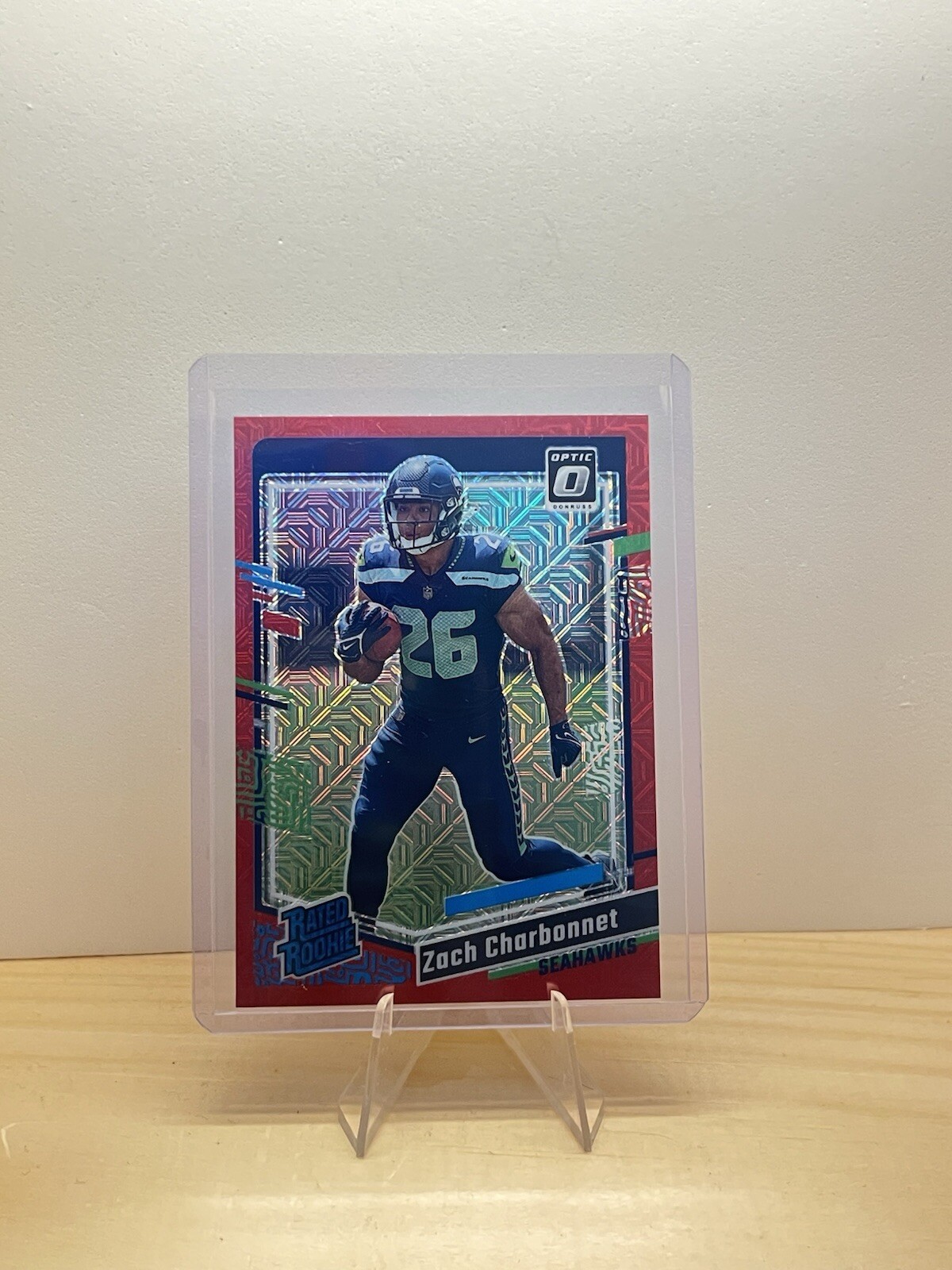 2023 Panini Donruss Optic - Rated Rookie Mojo Red #294 Zach Charbonnet (RC)