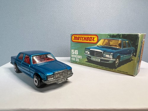 Matchbox Regular Wheels # 56 MERCEDES 450 SEL * HTF RED INTERIOR* - Picture 5 of 10