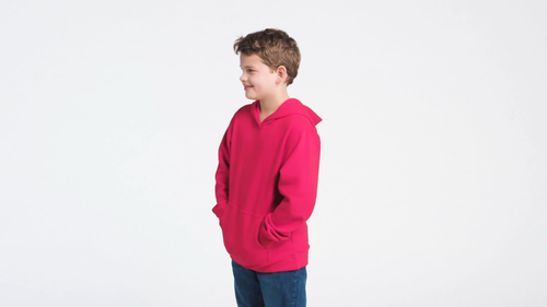 District DT6100Y Youth Ring Spun V.I.T. Soft Fleece Pullover Jumper Top Hoodie - Video 1 of 1