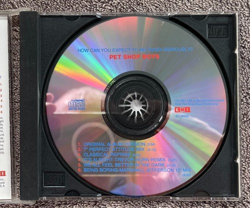 PET SHOP BOYS 1991 CD HOW CAN YOU EXPECT TO BE TAKEN SERIOUSLY? 6 tracks - Bild 4 von 14