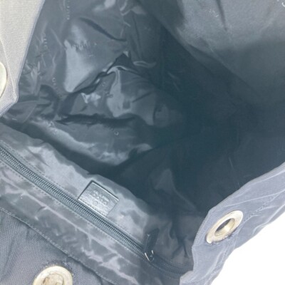 GUCCI 019.0585 logo Backpack Nylon / Leather Black | eBay UK display picture 3